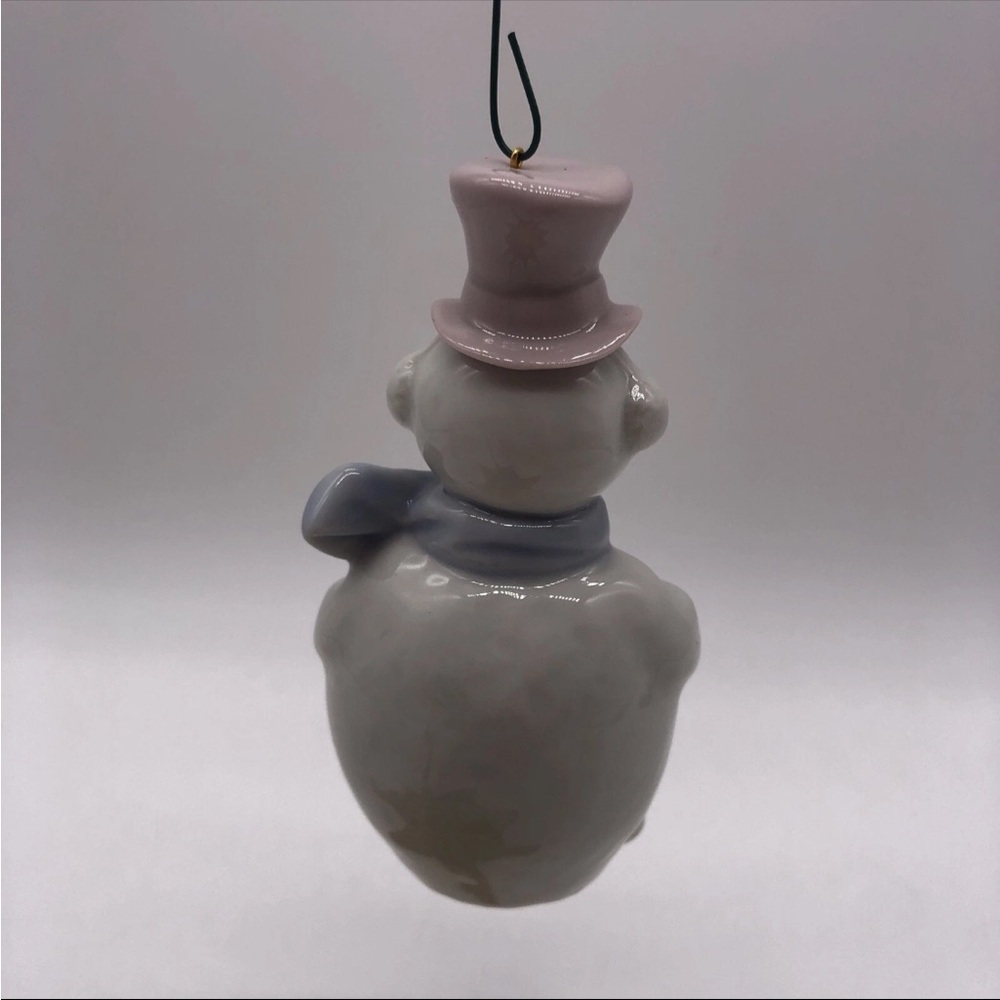 Vintage Lladro Snowman Christmas Ornament #5841 - Picture 9 of 10